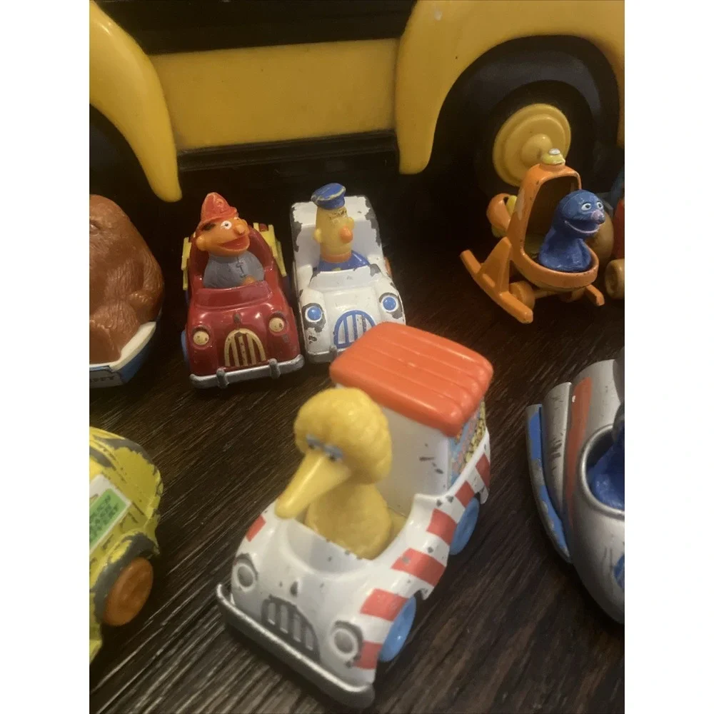 Sesame Street Car Case 1982‎ Character Cars 1980s Muppets & Henson + 14  Car Set